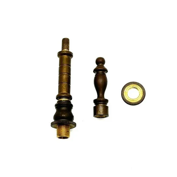 Lamp Finial or Lighting Final Brass Restoration 3 Pieces Replacement Finial - Picture 6 of 6